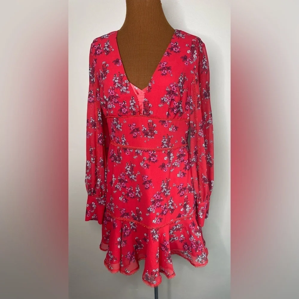 Keepsake The Label Heart And Soul Long Sleeve Mini Dress Size Small - Picture 2 of 13